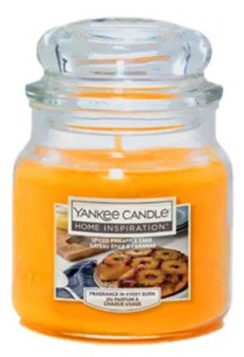 YANKEE CANDLE Yankee Candle Home Inspiration fragranza Spiced Pineapple Cake (torta speziata all'ananas) candela p